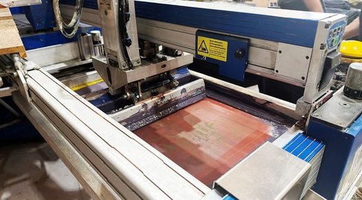 Automatic screen-printing press